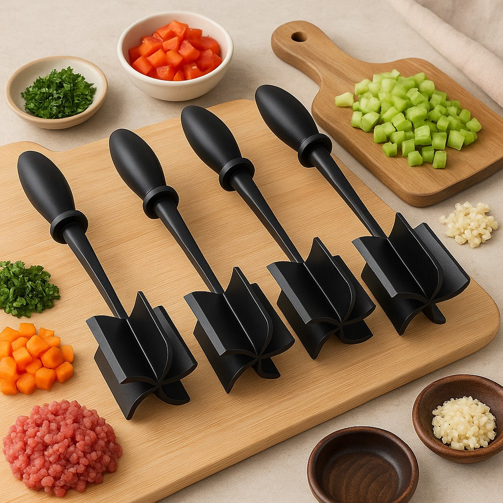 hachoir a viande ground meat set de quatre pieces