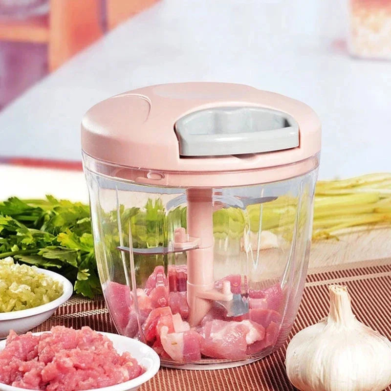 hachoir manuel à viande mini robot lames tranchantes