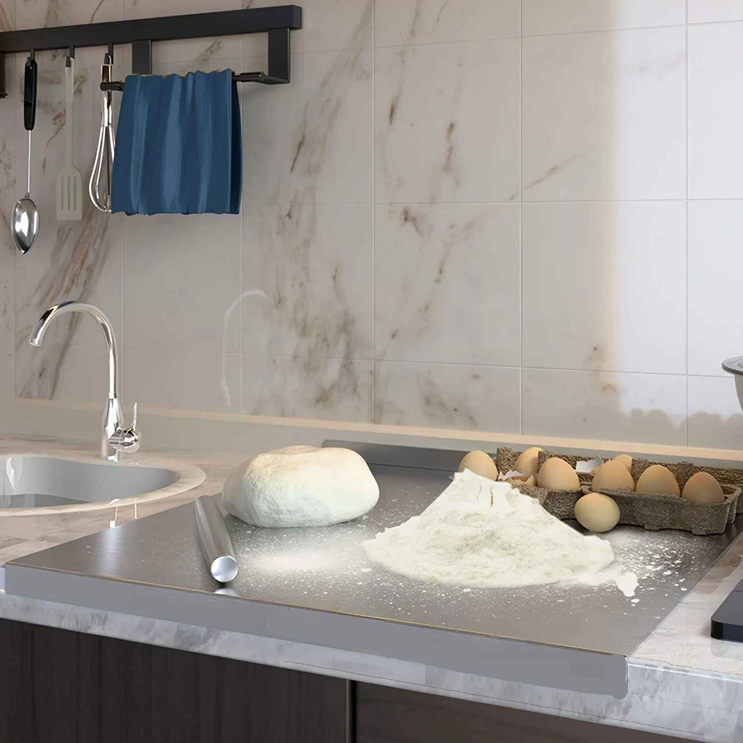 Planche a decouper chef dacier farine oeufs pate