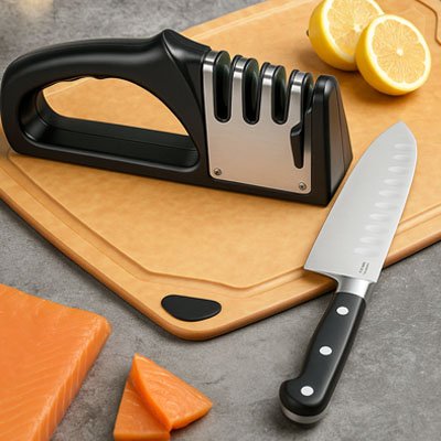 aiguiseur couteau lame affute couteau pret pour cuisiner