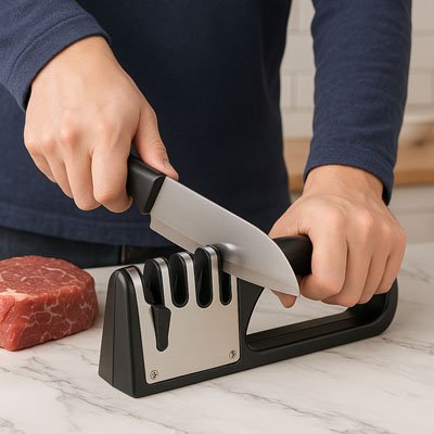 aiguiseur couteau lame affute le couteau bien acere