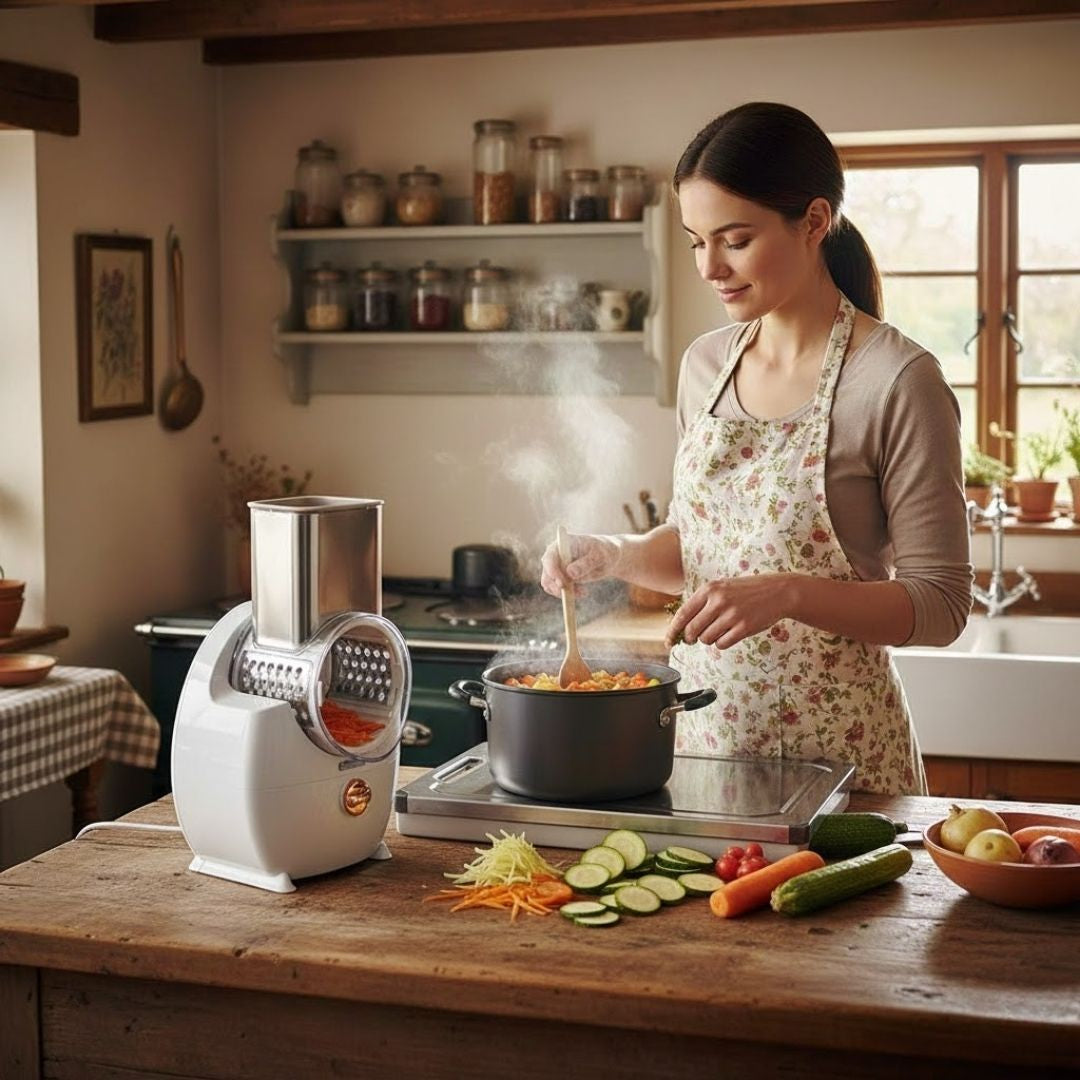 coupe legumes electrique kitchen helper cuisson du potage de legumes