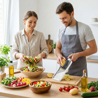 mandoline cuisine healthy food preparer repas sante familial